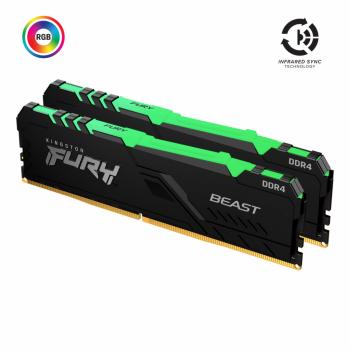 Kingston FURY 32 GB (2x16GB) DDR4 3600 MHz Beast RGB (KF436C18BBAK2/32)