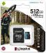 Kingston 512 GB microSDXC class 10 UHS-I U3 Canvas Go! Plus + SD Adapter SDCG3/512GB