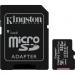 Kingston 512 GB microSDXC Class 10 UHS-I U3 Canvas Select Plus + SD Adapter SDCS2/512GB