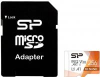 Silicon Power 256GB microSDXC UHS-I U3 V30 A1 Class 10 Superior Pro Colorful + SD-adapter (SP256GBSTXDU3V20AB)