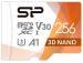 Silicon Power 256GB microSDXC UHS-I U3 V30 A1 Class 10 Superior Pro Colorful + SD-adapter (SP256GBSTXDU3V20AB)