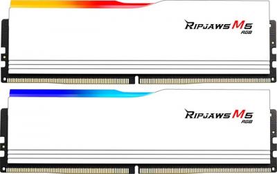 G.Skill 32 GB (2x16GB) DDR5 6400 MHz Ripjaws M5 RGB White (F5-6400J3239G16GX2-RM5RW)