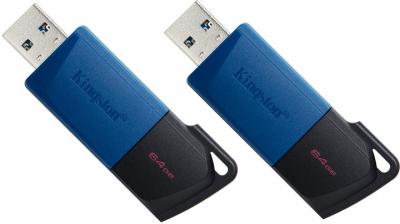 Kingston 2 x 64 GB DataTraveler Exodia M USB 3.2 Blue (DTXM/64GB-2P)