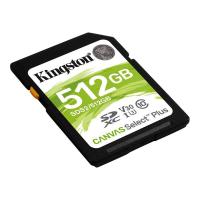 Kingston 512 GB SDXC Class 10 UHS-I U3 Canvas Select Plus SDS2/512GB