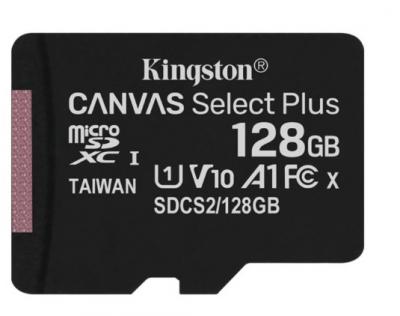 Kingston 128 GB microSDXC Class 10 UHS-I Canvas Select Plus SDCS2/128GBSP