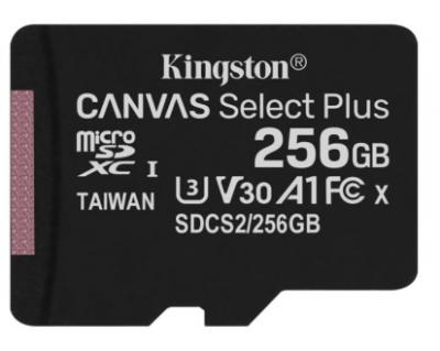 Kingston 256 GB microSDXC Class 10 UHS-I U3 Canvas Select Plus SDCS2/256GBSP