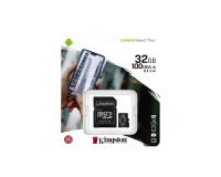 Kingston 32 GB microSDHC Class 10 UHS-I Canvas Select Plus + SD Adapter SDCS2/32GB