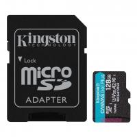 Kingston 128 GB microSDXC Canvas Go! Plus UHS-I U3 V30 A2 Class 10 + SD-adapter (SDCG4/128GB)