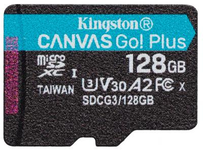 Kingston 128 GB microSDXC class 10 UHS-I U3 Canvas Go! Plus SDCG3/128GBSP