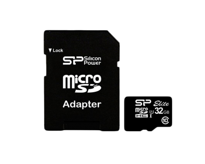 Silicon Power 32GB microSD Class 10 UHS-ISDR (SP032GBSTHBU1V10SP)