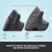 Logitech Lift Vertical Ergonomic Mouse Graphite (910-006473)