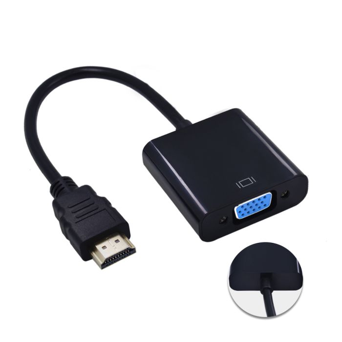 STLab HDMI - VGA Black (U-990 PRO BTC)