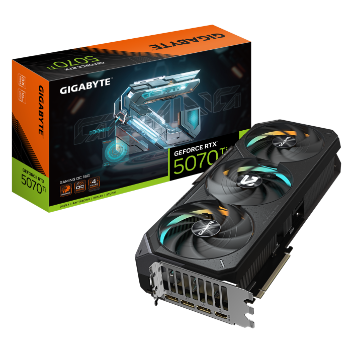 GIGABYTE GeForce RTX 5070 Ti GAMING OC 16G (GV-N507TGAMING OC-16GD)