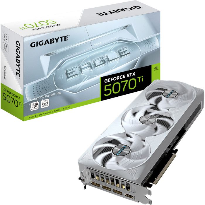 GIGABYTE GeForce RTX 5070 Ti EAGLE OC ICE SFF 16G (GV-N507TEAGLEOC ICE-16GD)