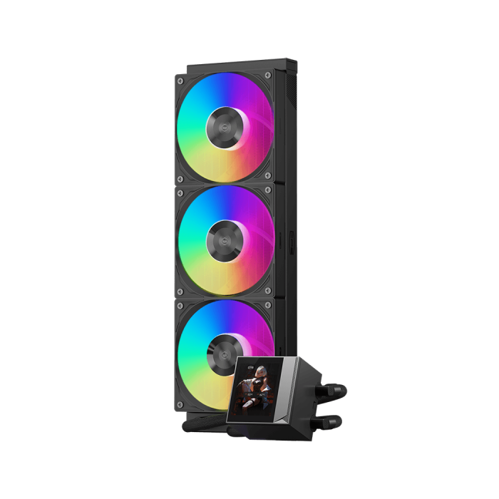 Водяне охолодження PCCooler DC360 Pro ARGB Display Black (DC360PRO-BKAWXY-GL)