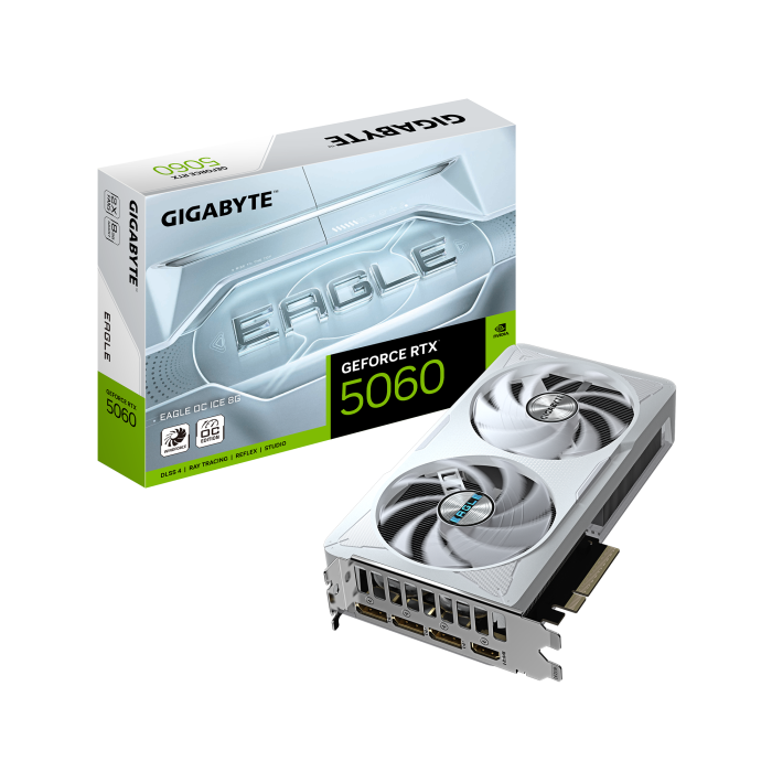 GIGABYTE GeForce RTX 5060 EAGLE OC ICE 8G (GV-N5060EAGLEOC ICE-8GD)