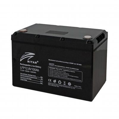 Акумулятор для ДБЖ/інвертора Ritar LiFePO4 12.8V 100Ah (LFP12.8V100AH G1)