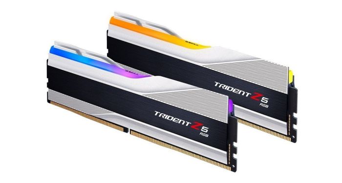 G.Skill 32 GB (2x16GB) DDR5 6000 MHz Trident Z5 RGB Silver (F5-6000J3238F16GX2-TZ5RS)