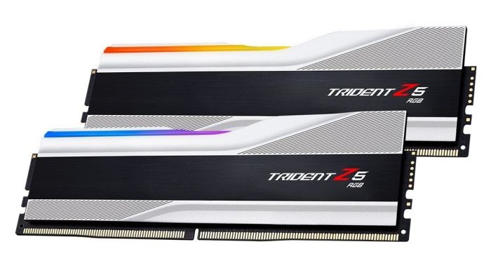 G.Skill 32 GB (2x16GB) DDR5 6000 MHz Trident Z5 RGB Silver (F5-6000J3238F16GX2-TZ5RS)