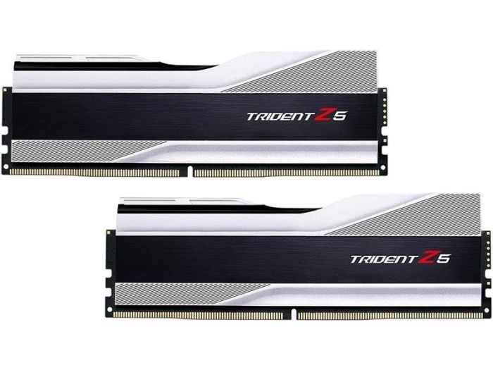 G.Skill 32 GB (2x16GB) DDR5 6000 MHz Trident Z5 RGB Silver (F5-6000J3238F16GX2-TZ5RS)