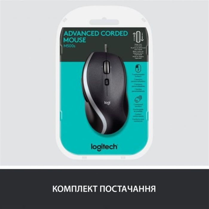 Logitech M500 Corded Mouse (910-005784)
