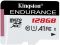 Kingston 128 GB microSDXC Class 10 UHS-I A1 Endurance + SD Adapter SDCE/128GB