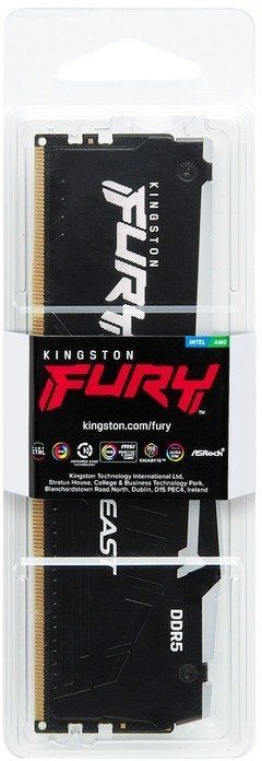 Kingston FURY 16 GB DDR5 6000 MHz Beast RGB Black (KF560C30BBA-16)