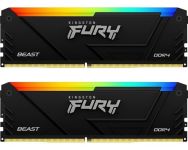 Kingston FURY 16 GB (2x8GB) DDR4 3600 MHz Beast RGB (KF436C17BB2AK2/16) Kingston FURY 16 GB (2x8GB) DDR4 3600 MHz Beast RGB (KF436C17BB2AK2/16)