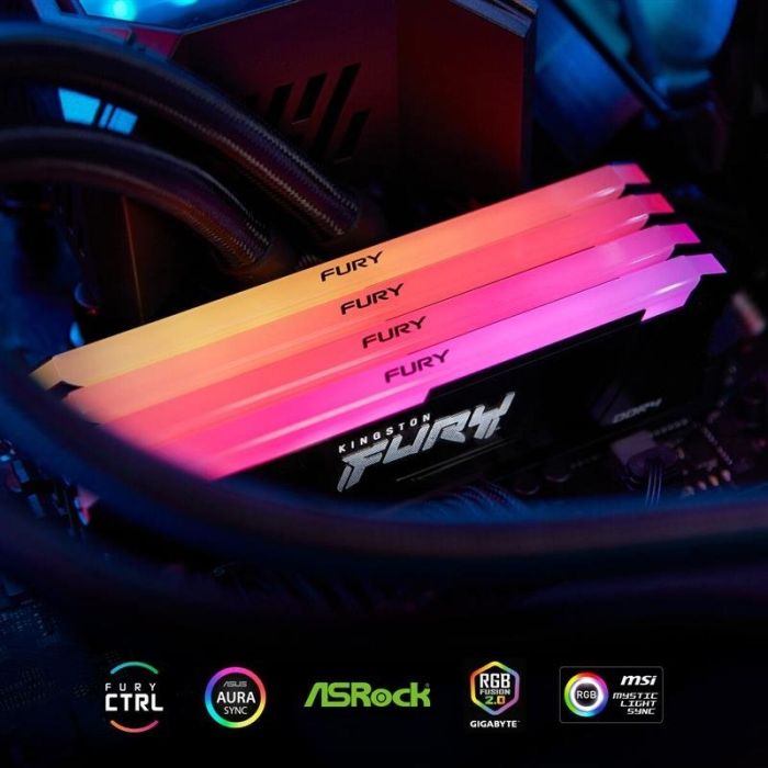 Kingston FURY 16 GB (2x8GB) DDR4 3600 MHz Beast RGB (KF436C17BB2AK2/16)