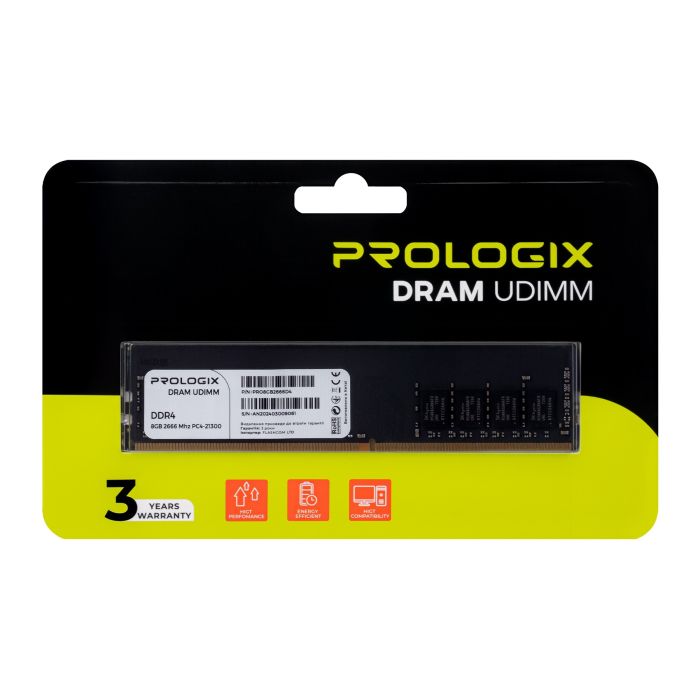 Prologix 8 GB DDR4 2666 MHz (PRO8GB2666D4)