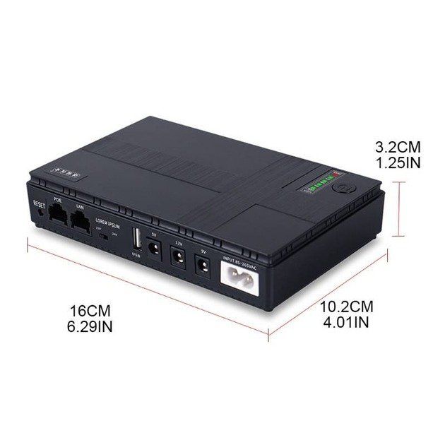 ДБЖ для роутера XoKo DC1018P Black (XK-DC1018P-BK)
