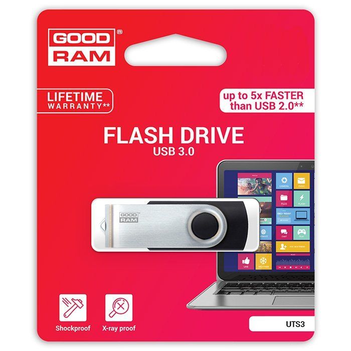 GOODRAM 32 GB Twister USB 3.0 Black (UTS3-0320K0R11)