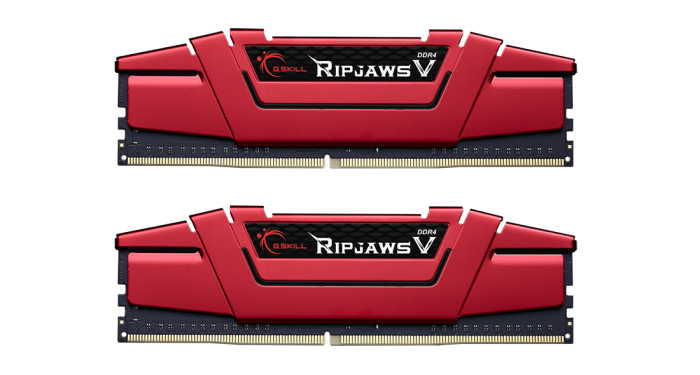 G.Skill 16 GB (2x8GB) DDR4 3600 MHz Ripjaws V (F4-3600C19D-16GVRB)