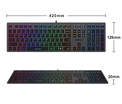 A4Tech FX60 Grey Neon Backlit