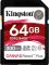 Kingston 64 GB SDXC Class 10 UHS-II U3 Canvas React Plus (SDR2/64GB)