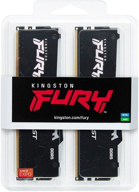 Kingston FURY 32 GB (2x16GB) DDR5 6000 MHz Beast RGB EXPO Black (KF560C36BBE2AK2-32)