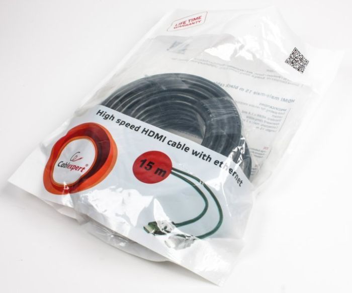 Кабель Cablexpert CC-HDMI4-15M, вилка/вилка, з позолоченими контактами, 15 м