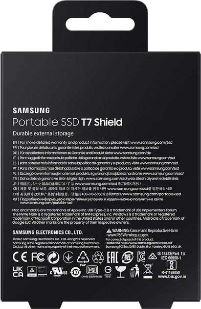Samsung T7 Shield 4 TB Black (MU-PE4T0S)