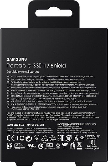 Samsung T7 Shield 2 TB Blue (MU-PE2T0R)