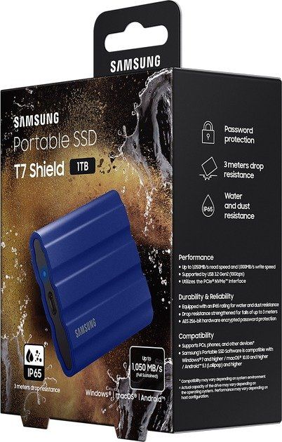 Samsung T7 Shield 2 TB Blue (MU-PE2T0R)