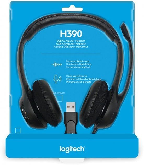 Logitech H390 USB Black (981-000406)