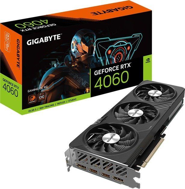 GIGABYTE GeForce RTX 4060 GAMING OC 8G (GV-N4060GAMING OC-8GD)