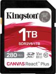 Kingston 1TB SDXC Class 10 UHS-II U3 Canvas React Plus (SDR2V6/1TB)