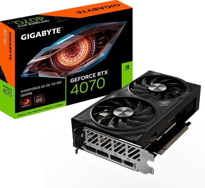 GIGABYTE GeForce RTX 4070 WINDFORCE 2X OC V2 12G (GV-N4070WF2OCV2-12GD) GIGABYTE GeForce RTX 4070 WINDFORCE 2X OC V2 12G (GV-N4070WF2OCV2-12GD)