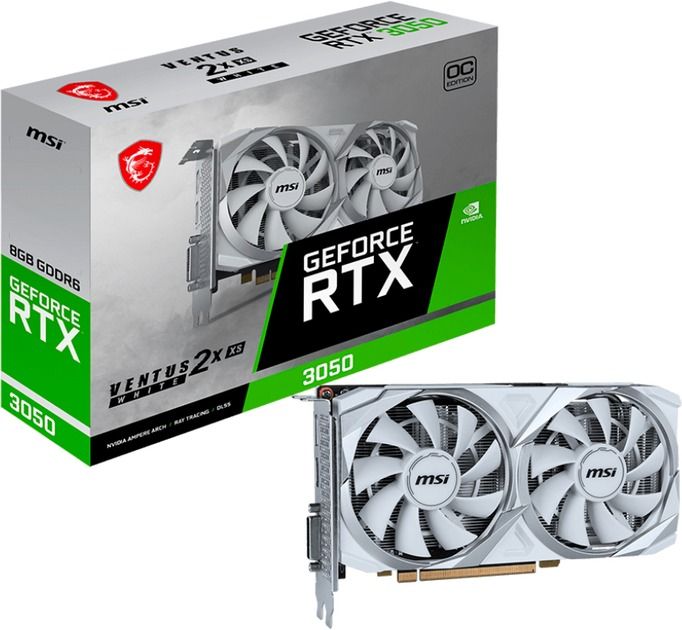 MSI GeForce RTX 3050 VENTUS 2X XS WHITE 8G OC