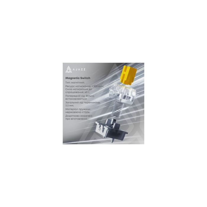 Клавіатура Ajazz AK820 MAX Magnetic Switches Purple/White/Blue (AK820MAX-WM-PWB)