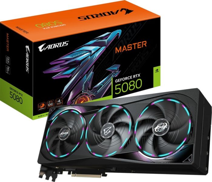 GIGABYTE AORUS GeForce RTX 5080 MASTER 16G (GV-N5080AORUS M-16GD)