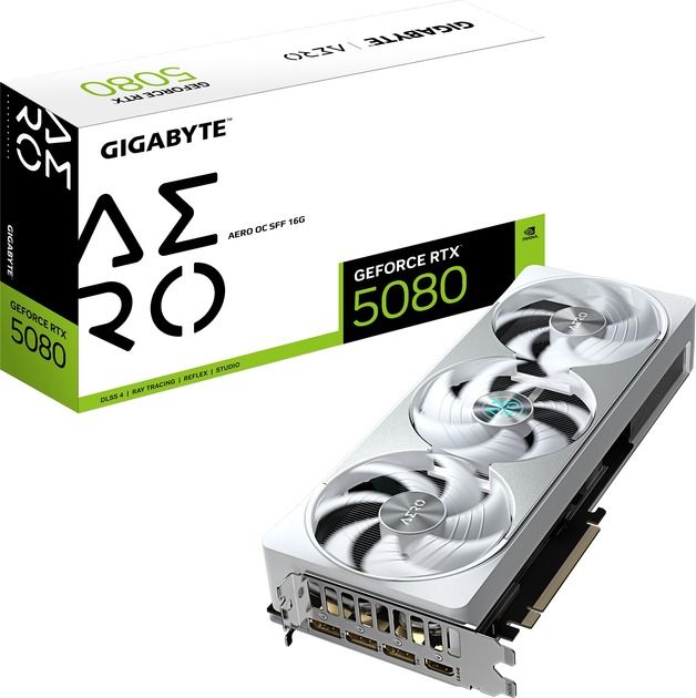 GIGABYTE GeForce RTX 5080 AERO OC SFF 16G (GV-N5080AERO OC-16GD)