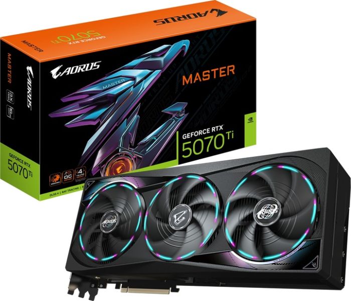 GIGABYTE AORUS GeForce RTX 5070 Ti MASTER 16G (GV-N507TAORUS M-16GD)