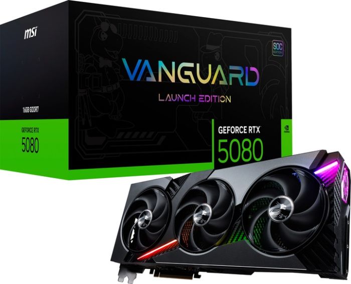 MSI GeForce RTX 5080 16G VANGUARD SOC